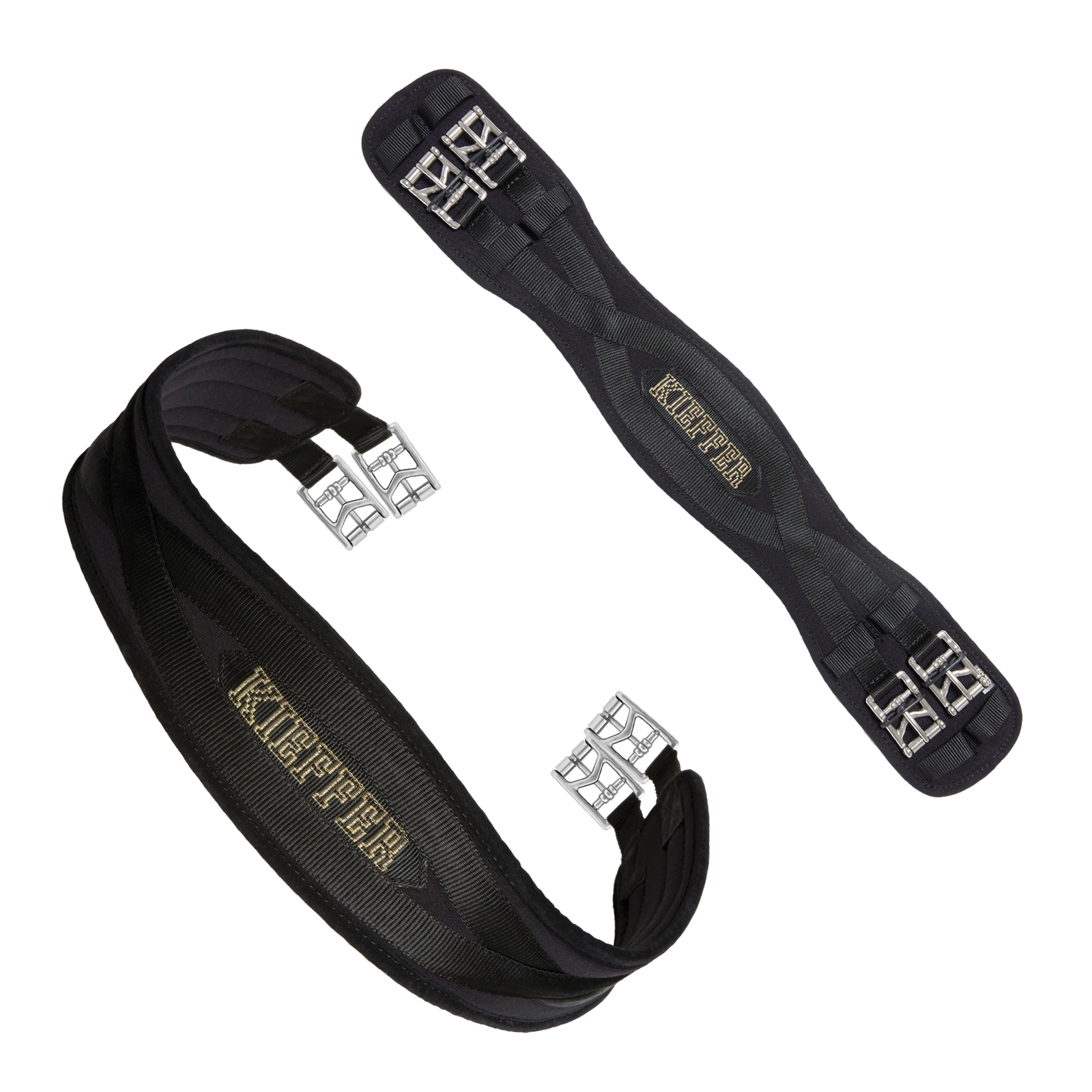 Cinghia Per Sella Kieffer Air-Tex - Con Fibbia A Rullo, Lunghezza 55 Cm, Per Equitazione E Addestramento - Foto 4